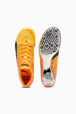 evoSPEED BRUSH 6 Track & Field Unisex Shoes, Sun Stream-Sunset Glow-Puma Black, extralarge-GBR