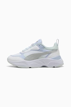 Cassia Women's Trainers, PUMA White-Cool Light Gray-Cool Weather-Peaceful Blue, extralarge-GBR