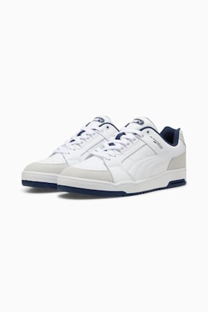 Slipstream Lo Retro Trainers, PUMA White-PUMA White-Club Navy, extralarge-GBR