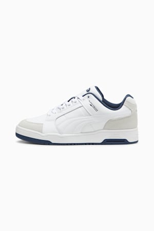 Slipstream Lo Retro Trainers, PUMA White-PUMA White-Club Navy, extralarge-GBR