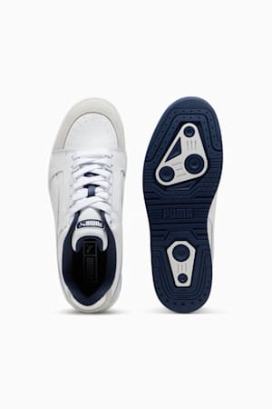 Slipstream Lo Retro Trainers, PUMA White-PUMA White-Club Navy, extralarge-GBR