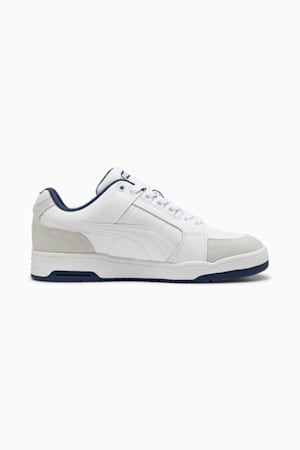 Slipstream Lo Retro Trainers, PUMA White-PUMA White-Club Navy, extralarge-GBR