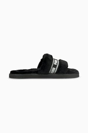 Fluff Youth Slippers, Puma Black-Puma White, extralarge-GBR