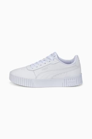 Carina 2.0 Sneakers Youth, Puma White-Puma White-Puma Silver, extralarge-GBR