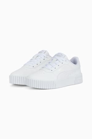 Carina 2.0 Sneakers Kids, Puma White-Puma White-Puma Silver, extralarge-GBR