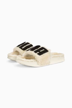 Leadcat 2.0 Fuzz Slides Women, Eggnog-Puma Black, extralarge-GBR