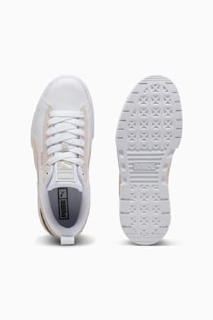 Mayze Mix Women's Sneakers, PUMA White-Alpine Snow-Loden Green, extralarge-GBR