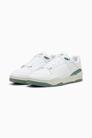 Slipstream Leather Sneakers, PUMA White-Eucalyptus, extralarge-GBR