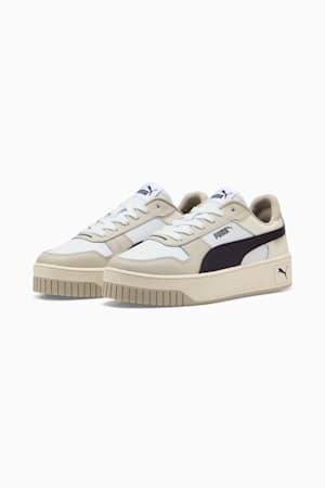 Carina Street Sneakers Women, PUMA White-PUMA Black-Desert Dust, extralarge-GBR