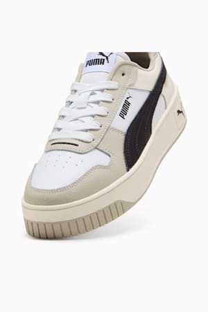 Carina Street Sneakers Women, PUMA White-PUMA Black-Desert Dust, extralarge-GBR