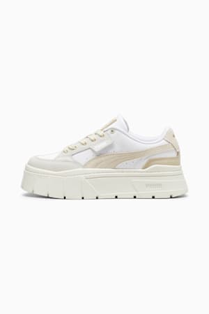 Mayze Stack Luxe Sneakers Women, PUMA White-Alpine Snow, extralarge-GBR