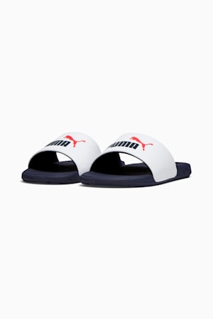 Cool Cat 2.0 Sandals Youth, PUMA White-PUMA Navy-For All Time Red, extralarge-GBR