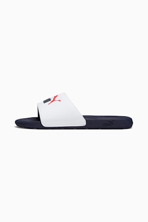 Cool Cat 2.0 Sandals Youth, PUMA White-PUMA Navy-For All Time Red, extralarge-GBR