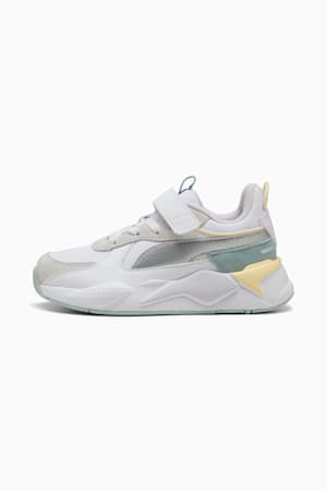RS-X Metallic Alternative Closure+ Sneakers Kids, PUMA White-PUMA Silver, extralarge-GBR
