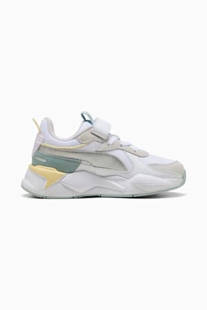 RS-X Metallic Alternative Closure+ Sneakers Kids, PUMA White-PUMA Silver, extralarge-GBR