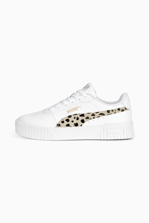 Carina 2.0 Animal Sneakers Youth, PUMA White-Granola-PUMA Black-PUMA Gold, extralarge-GBR