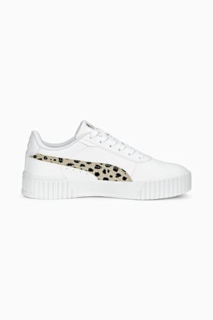 Carina 2.0 Animal Sneakers Youth, PUMA White-Granola-PUMA Black-PUMA Gold, extralarge-GBR