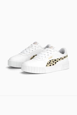 Carina 2.0 Animal Sneakers Kids, PUMA White-Granola-PUMA Black-PUMA Gold, extralarge-GBR