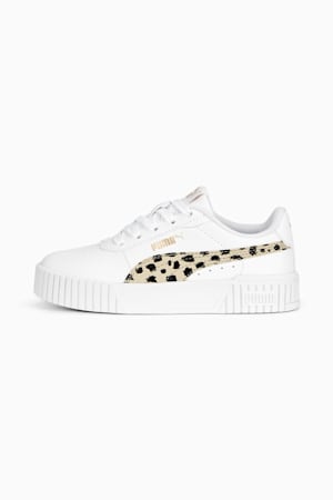 Carina 2.0 Animal Sneakers Kids, PUMA White-Granola-PUMA Black-PUMA Gold, extralarge-GBR