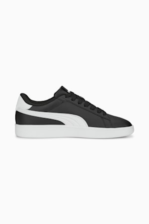 Smash 3.0 Leather Sneakers Youth, PUMA Black-PUMA White, extralarge-GBR