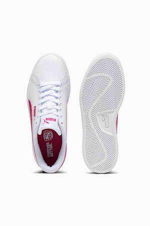 Smash 3.0 Leather Sneakers Youth, PUMA White-Pinktastic, extralarge-GBR