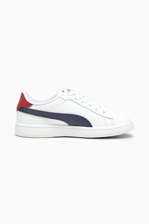 Smash 3.0 L Shoes Kids, PUMA White-PUMA Navy-For All Time Red, extralarge-GBR