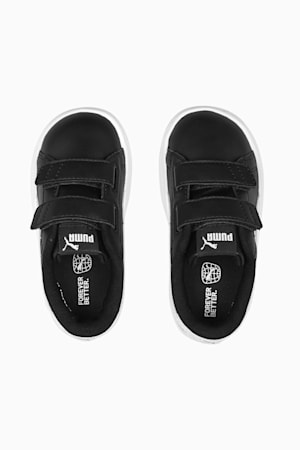 Smash 3.0 Leather V Sneakers Baby, PUMA Black-PUMA White, extralarge-GBR