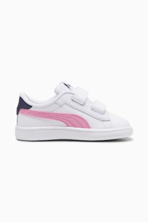 Smash 3.0 Leather V Sneakers Baby, PUMA White-Mauved Out-Galactic Gray, extralarge-GBR