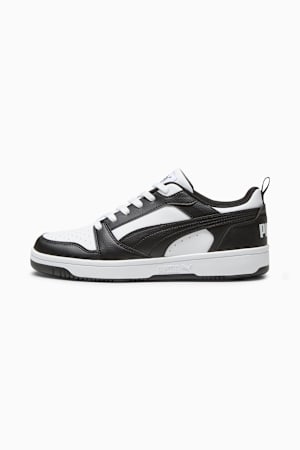 Rebound V6 Low Sneakers, PUMA White-PUMA Black-PUMA White, extralarge-GBR
