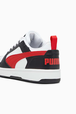 Rebound V6 Low Sneakers, PUMA White-For All Time Red-PUMA Black, extralarge-GBR