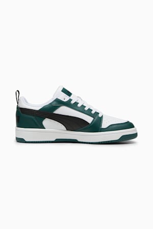 Rebound V6 Low Sneakers, PUMA White-PUMA Black-Dark Myrtle, extralarge-GBR