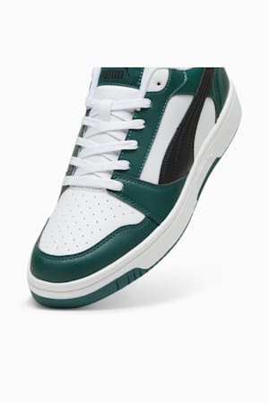 Rebound V6 Low Sneakers, PUMA White-PUMA Black-Dark Myrtle, extralarge-GBR