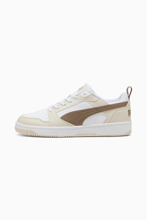 Rebound V6 Low Sneakers, PUMA White-Totally Taupe-Alpine Snow, extralarge-GBR