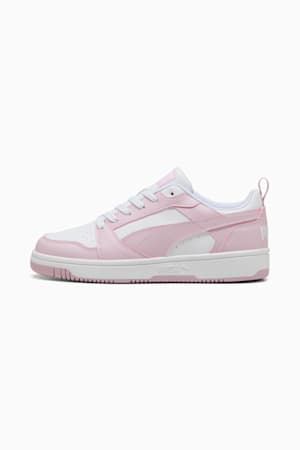Rebound V6 Low Sneakers, PUMA White-Rose Mauve, extralarge-GBR