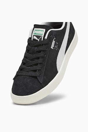 Clyde Hairy Suede Sneakers, PUMA Black-Frosted Ivory, extralarge-GBR