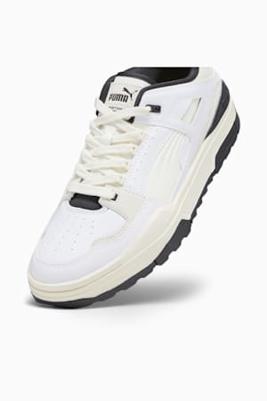 Slipstream Xtreme Leather Sneakers, Vaporous Gray-Warm White-PUMA Black, extralarge-GBR