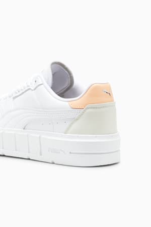 PUMA Cali Court Leather Women's Sneakers, PUMA White-Peach Fizz, extralarge-GBR