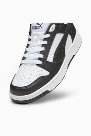 Rebound V6 Lo Youth Sneakers, PUMA White-PUMA Black, extralarge-GBR