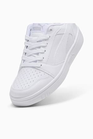 Rebound V6 Lo Youth Sneakers, PUMA White-Cool Light Gray, extralarge-GBR