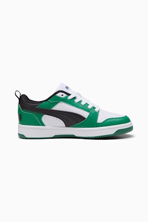 Rebound V6 Lo Youth Sneakers, PUMA White-PUMA Black-Archive Green, extralarge-GBR
