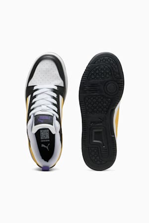 Rebound V6 Lo Youth Sneakers, PUMA Black-Yellow Sizzle-PUMA White, extralarge-GBR