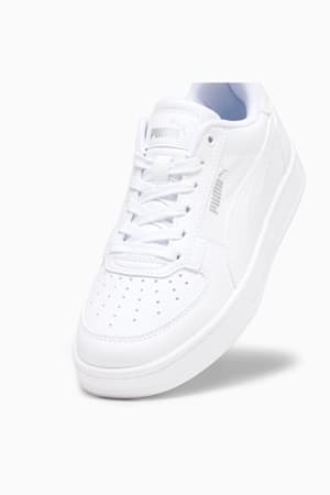PUMA Caven 2.0 Youth Sneakers, PUMA White-PUMA Silver-PUMA Black, extralarge-GBR