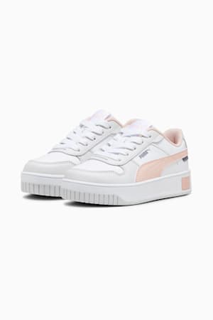 Carina Street Kids' Sneakers, PUMA White-Rose Dust-Feather Gray, extralarge-GBR