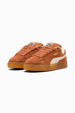 Suede XL Sneakers Unisex, Brandy-Warm White, extralarge-GBR