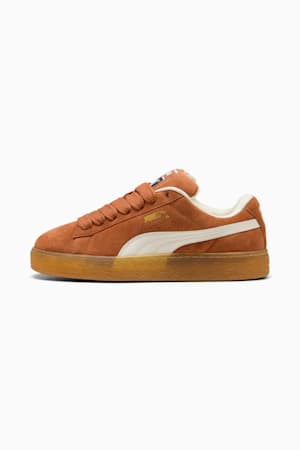 Suede XL Sneakers Unisex, Brandy-Warm White, extralarge-GBR