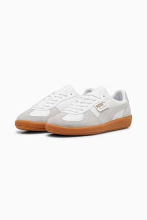 Palermo Leather Sneakers Unisex, PUMA White-Glacial Gray-Gum, extralarge-GBR