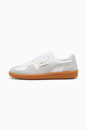 Palermo Leather Sneakers Unisex, PUMA White-Glacial Gray-Gum, extralarge-GBR