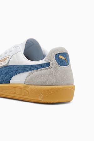 Palermo Leather Sneakers Unisex, PUMA White-Blue Horizon-Gum, extralarge-GBR