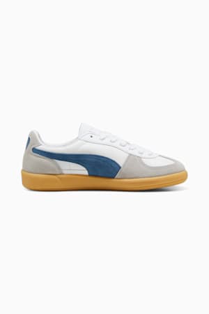 Palermo Leather Sneakers Unisex, PUMA White-Blue Horizon-Gum, extralarge-GBR