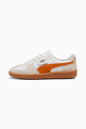 Palermo Leather Sneakers Unisex, PUMA White-Warm White-Orange Glo, extralarge-GBR
